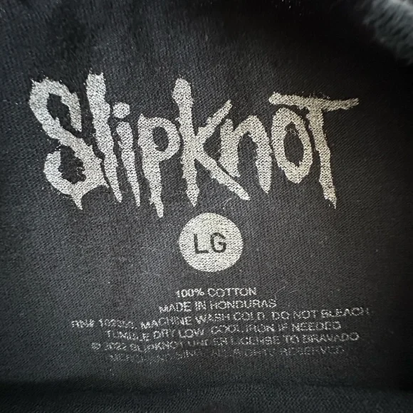 Slipknot 2022 North American Tour T Shirt Black Size Large - Picture 7 of 8